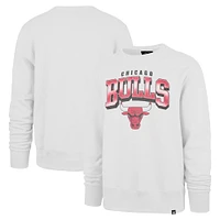 Men's '47 White Chicago Bulls Spotlight Headline Pullover Sweatshirt