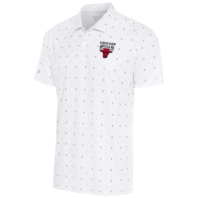 Chicago Cubs Antigua 19th Hole Polo - White/Black