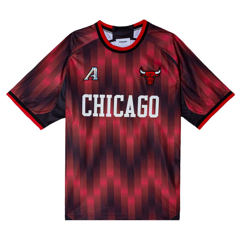 Men's Authmade x NBA Red Chicago Bulls Soccer Kit Fashion Jersey