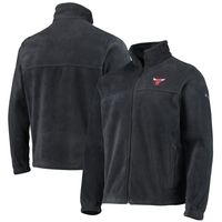 Men's Columbia Black Chicago Bulls Flanker Full-Zip Jacket