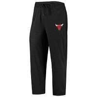 Men's Concepts Sport Black/Red Chicago Bulls Long Sleeve T-Shirt & Pants Sleep Set