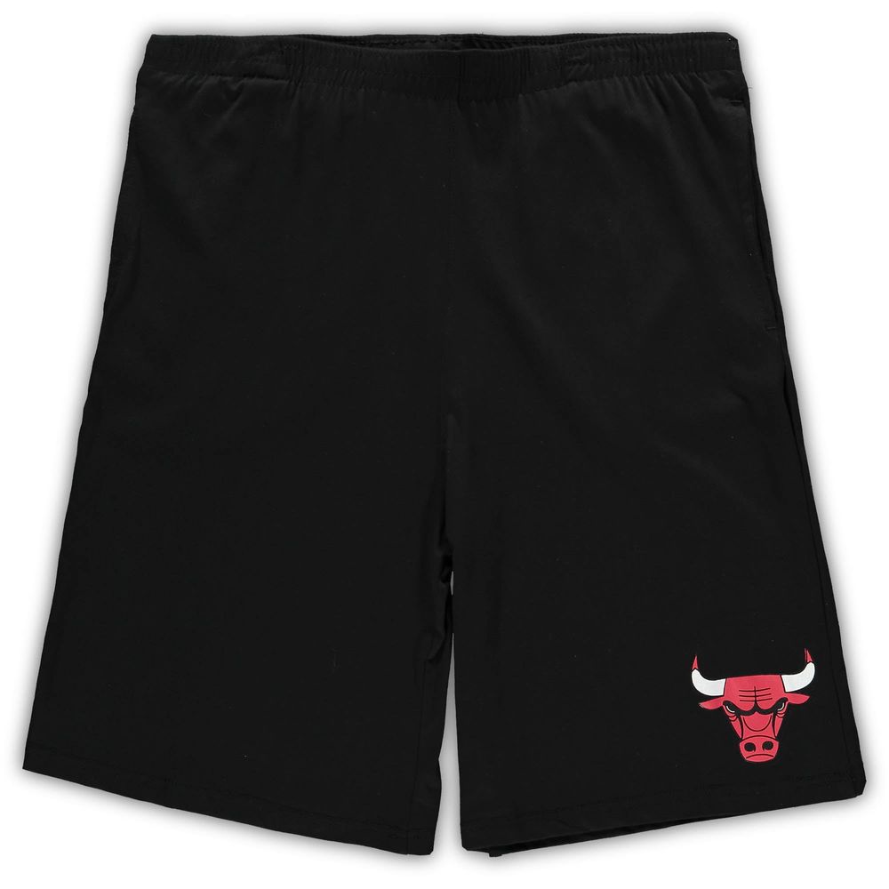 Men's Concepts Sport Red/Black Chicago Bulls Big & Tall T-Shirt Shorts Sleep Set