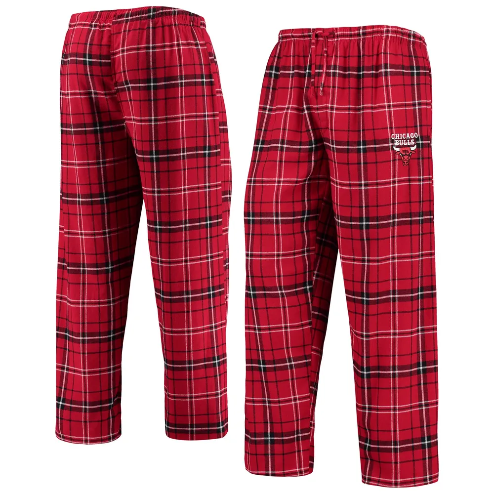 Lids Chicago Bulls Concepts Sport Ultimate Plaid Flannel Pajama Pants - Red/Black