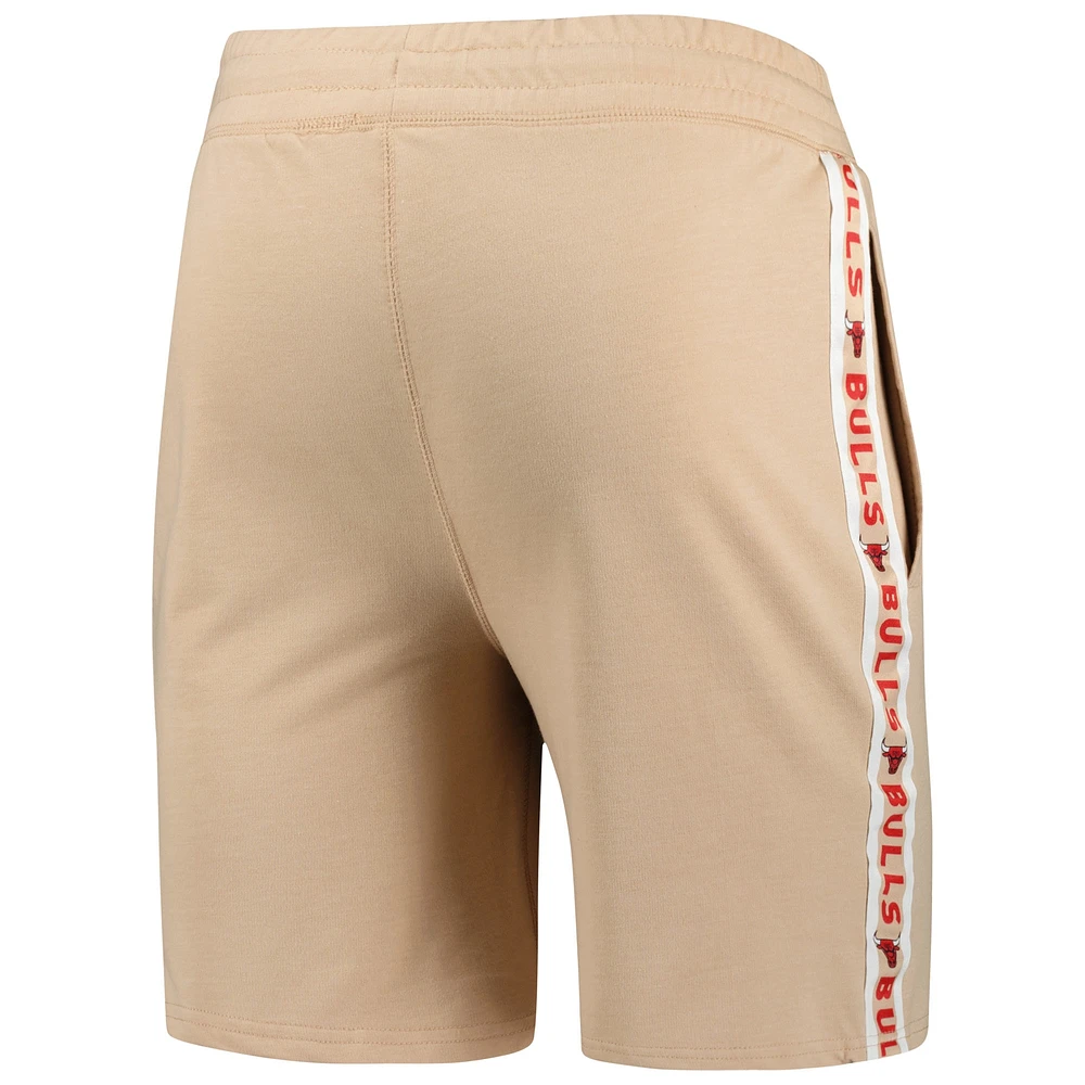 Men's Concepts Sport  Tan Chicago Bulls Team Stripe Shorts