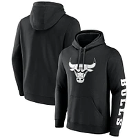 Men's Fanatics  Black Chicago Bulls Put Me Coach Fleece Pullover Hoodie
