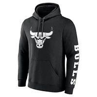 Men's Fanatics  Black Chicago Bulls Put Me Coach Fleece Pullover Hoodie