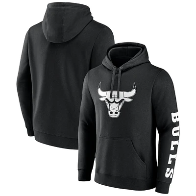 Men's Fanatics  Black Chicago Bulls Put Me Coach Fleece Pullover Hoodie
