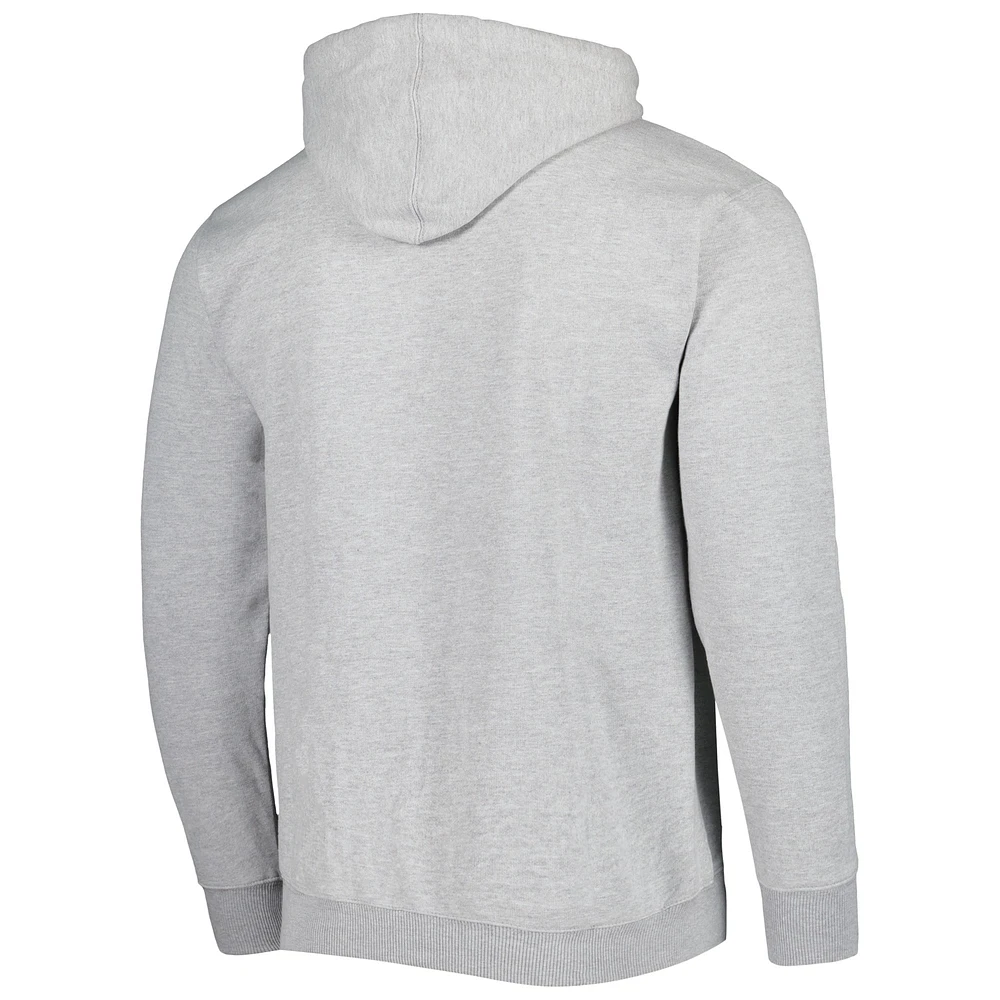 Sweat à capuche Fanatics Heather Grey Chicago Bulls Wordmark French Terry pour hommes