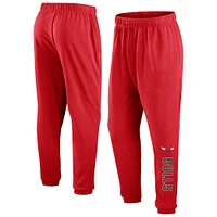 Men's Fanatics  Red Chicago Bulls Big & Tall Chop Block French Terry Sweatpants