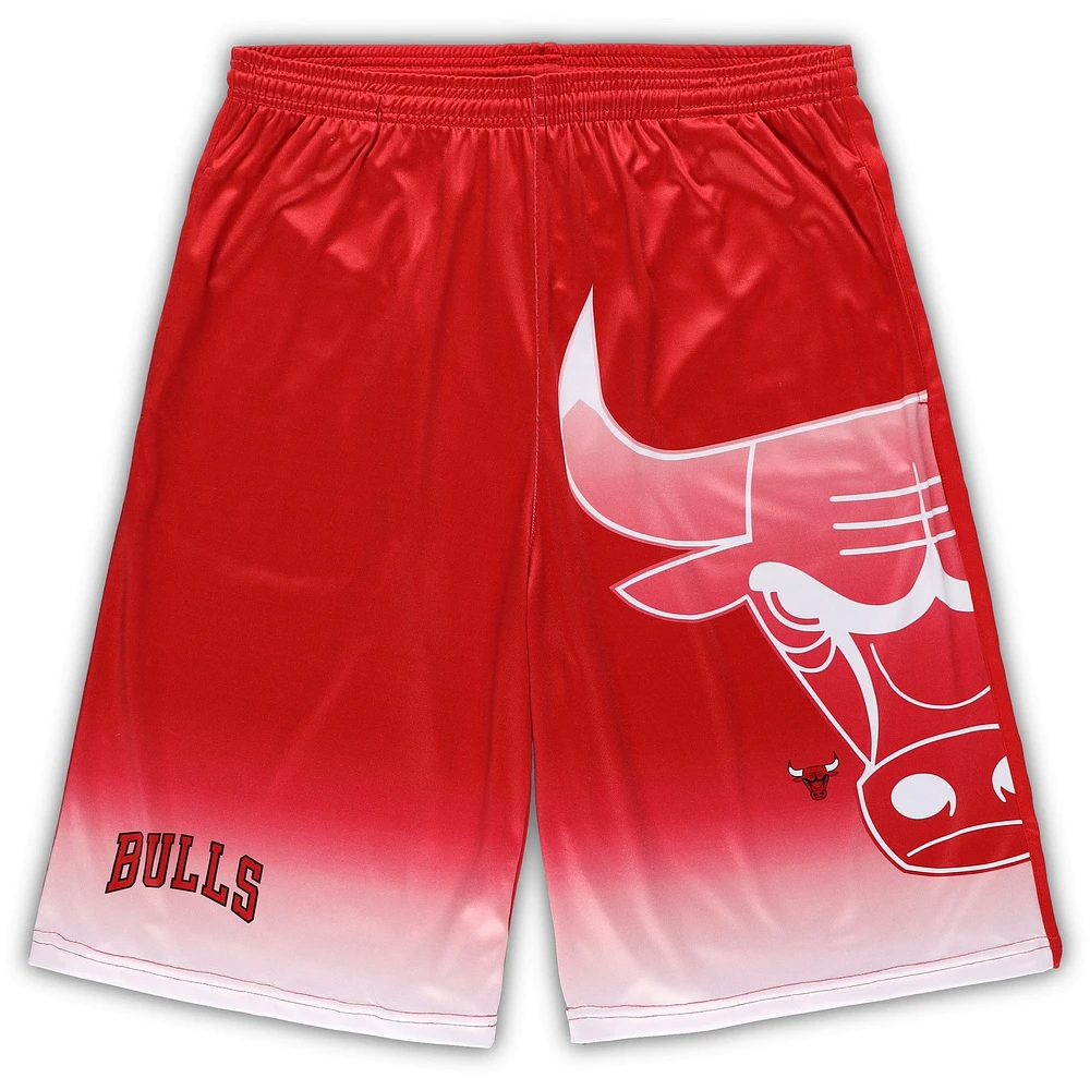 Men's Fanatics Red Chicago Bulls Big & Tall Graphic Shorts