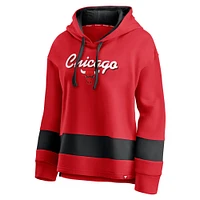 Fanatics Red Chicago Bulls Block Party Major Play pour hommes - Chandail à capuchon