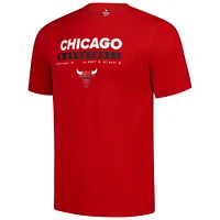 Men's Fanatics  Red Chicago Bulls Location Just Net T-Shirt