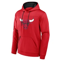 Men's Fanatics  Red Chicago Bulls Reserve Defender Pullover Hoodie