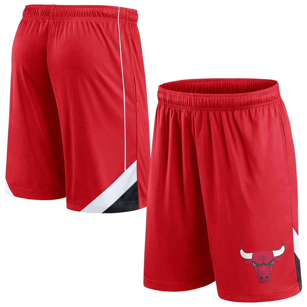 Short Slice Fanatics rouge Chicago Bulls pour hommes