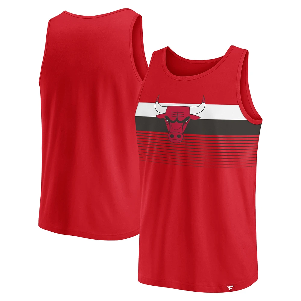 Men's Fanatics Red Chicago Bulls Wild Game Tank Top