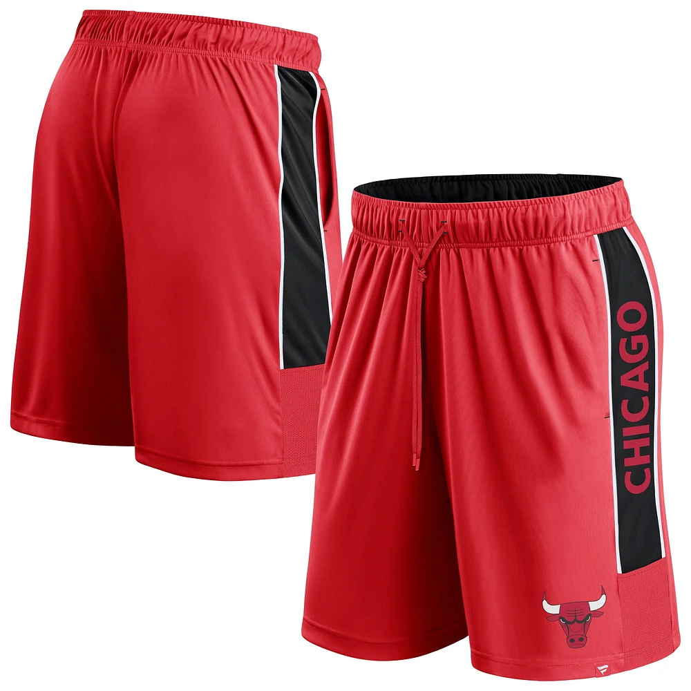 Short Fanatics Red Chicago Bulls Win the Match pour hommes