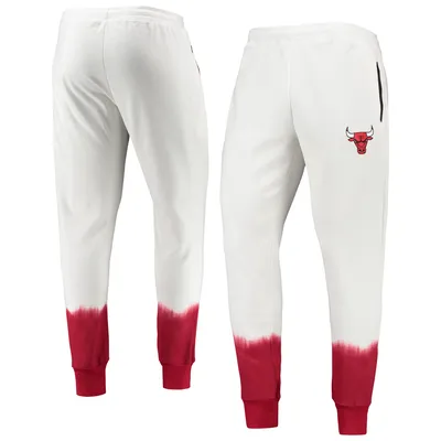 Chicago Bulls FISSL Double Dribble Tie-Dye Fleece Jogger Pants - Oatmeal