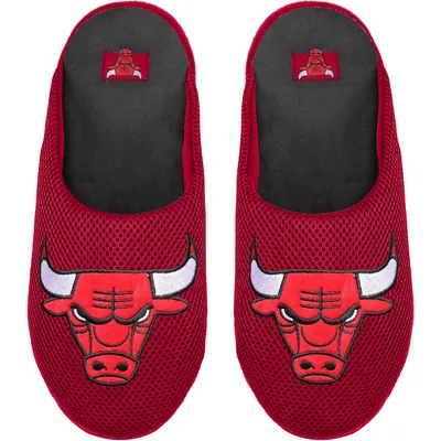 Chicago Bulls FOCO Big Logo Colorblock Mesh Slippers