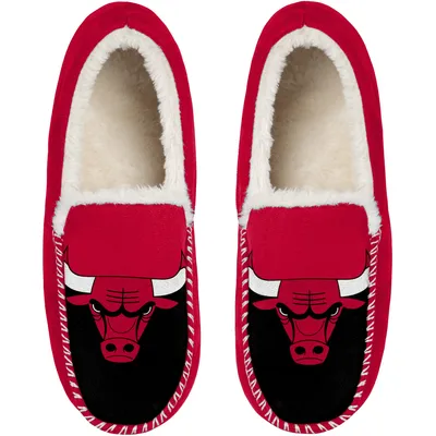 SAN FRANCISCO 49ERS MEN'S MOCCASIN SLIPPERS