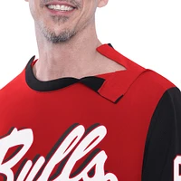 Men's G-III Sports by Carl Banks Red Chicago Bulls Adaptive Rugby Long Sleeve Top