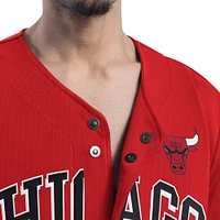 Men's G-III Sports by Carl Banks Red Chicago Bulls Adaptive Star Player Fashion Baseball Jersey