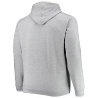 Men's Heathered Gray Chicago Bulls Big & Tall Heart Soul Pullover Hoodie