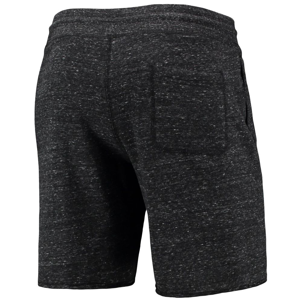 Men's Homage Charcoal Chicago Bulls Primary Logo Tri-Blend Sweat Shorts