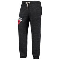 Men's Homage Charcoal Chicago Bulls Tri-Blend Sweatpants