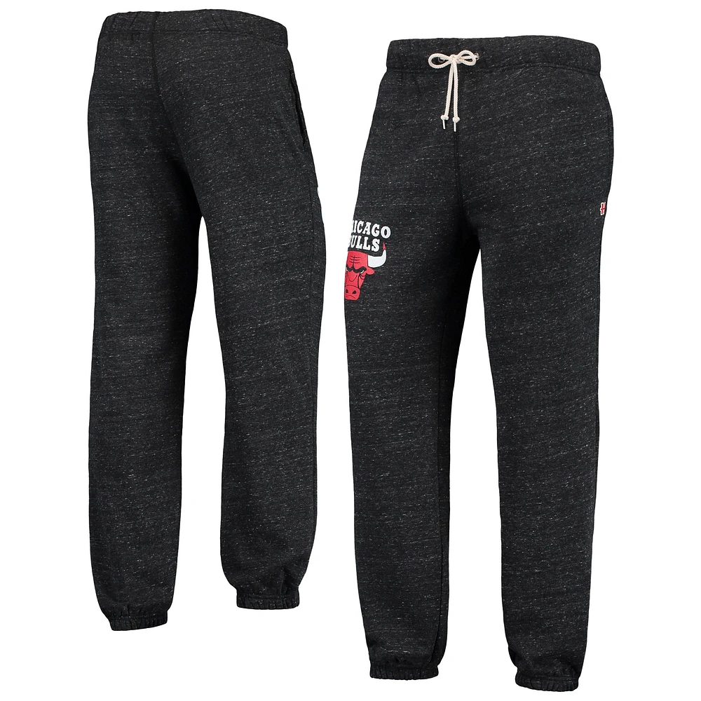 Pantalon de survêtement Homage Charcoal Chicago Bulls Tri-Blend pour homme