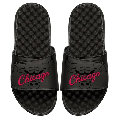 Chicago Bulls ISlide Tonal Pop Slide Sandals - Black