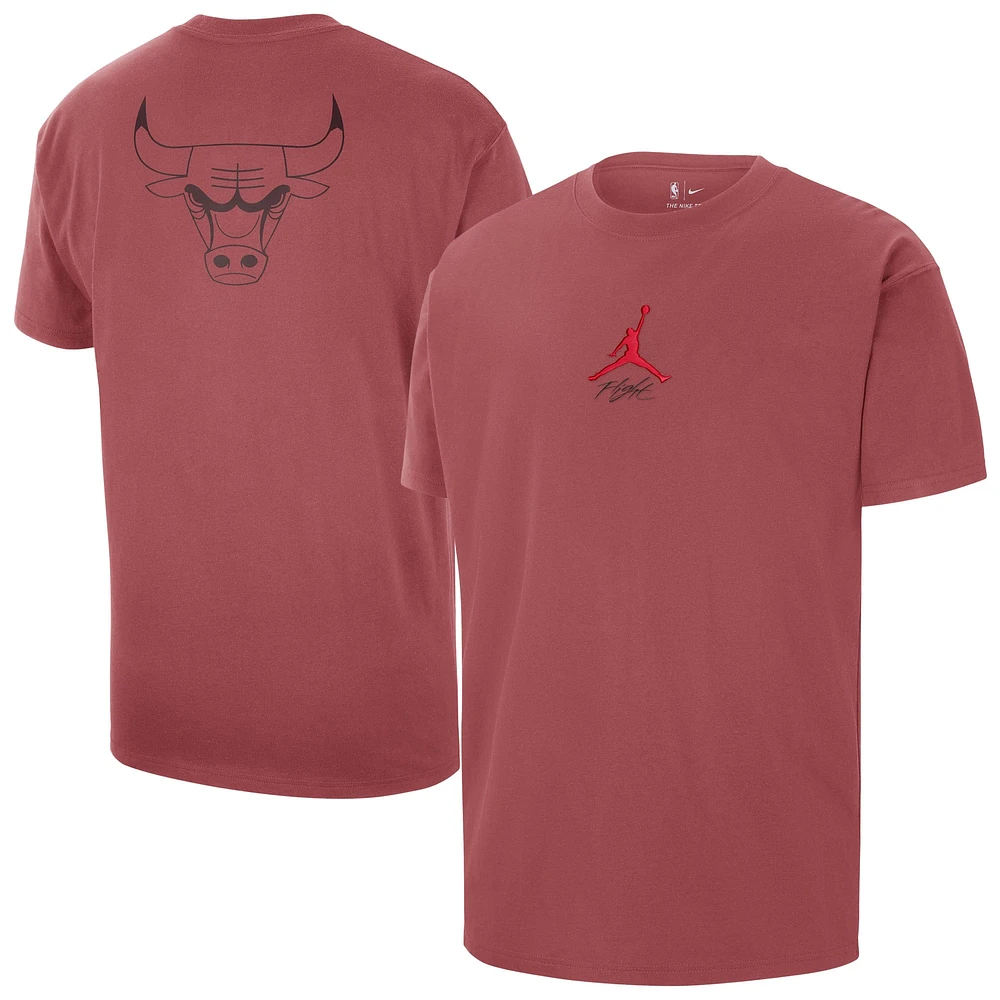 T-shirt Jordan Brand rouge Chicago Bulls Statement Edition Jumpman Flight pour homme