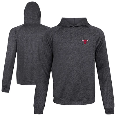 Men's Levelwear Black Chicago Bulls Challenger Pullover Hoodie