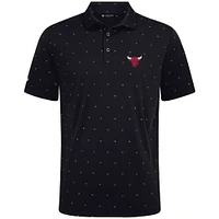 Men's Levelwear Black Chicago Bulls Vision Polo