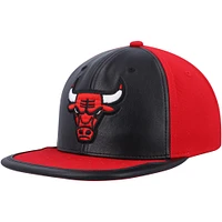 Casquette snapback Chicago Bulls Day One noire/rouge Mitchell & Ness pour homme