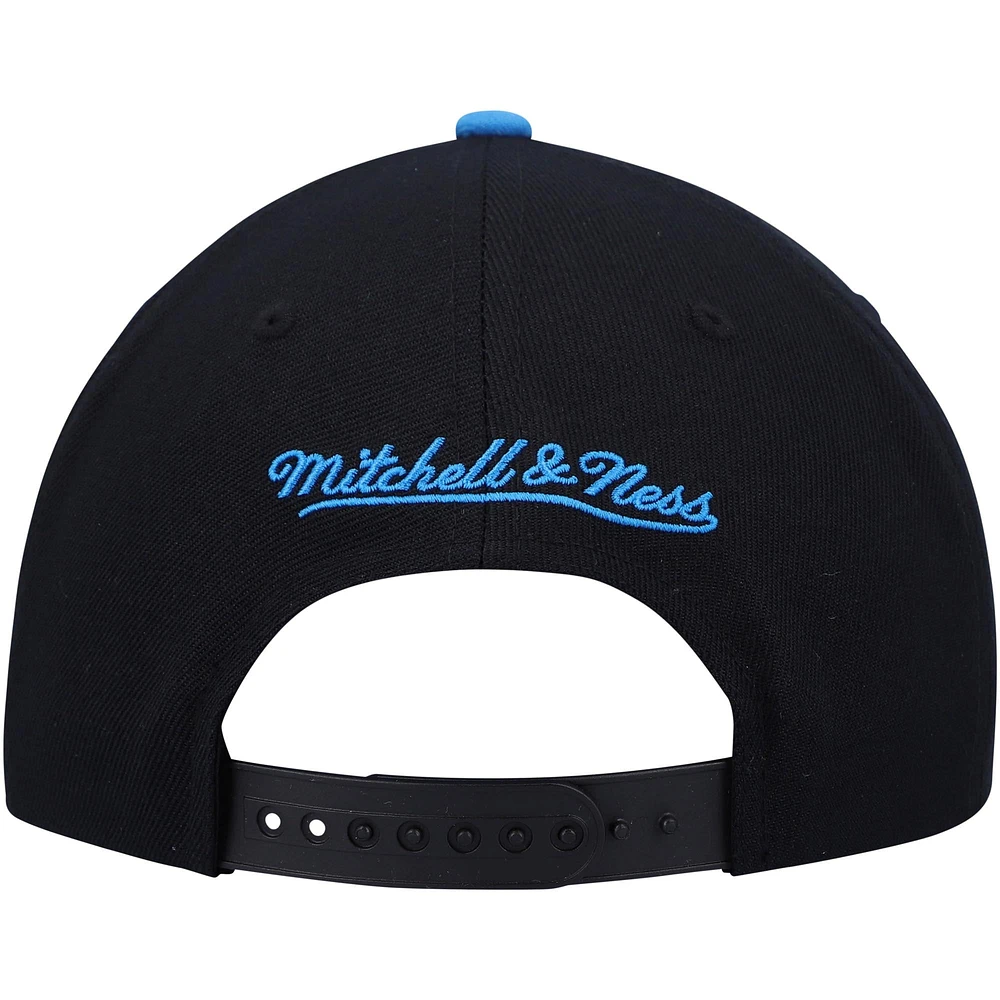 Casquette Snapback Day One Mitchell & Ness noir/Royal Chicago Bulls pour hommes