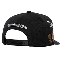 Men's Mitchell & Ness Black Chicago Bulls 1998 NBA Finals Born To Win Pro Crown Adjustable Hat