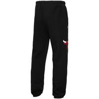 Men's Mitchell & Ness Black Chicago Bulls Champs City Fleece Jogger Pants