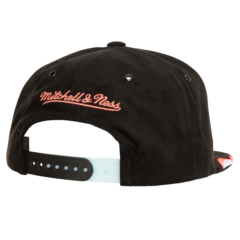 Casquette snapback noire Mitchell & Ness Chicago Bulls Day 6 pour hommes