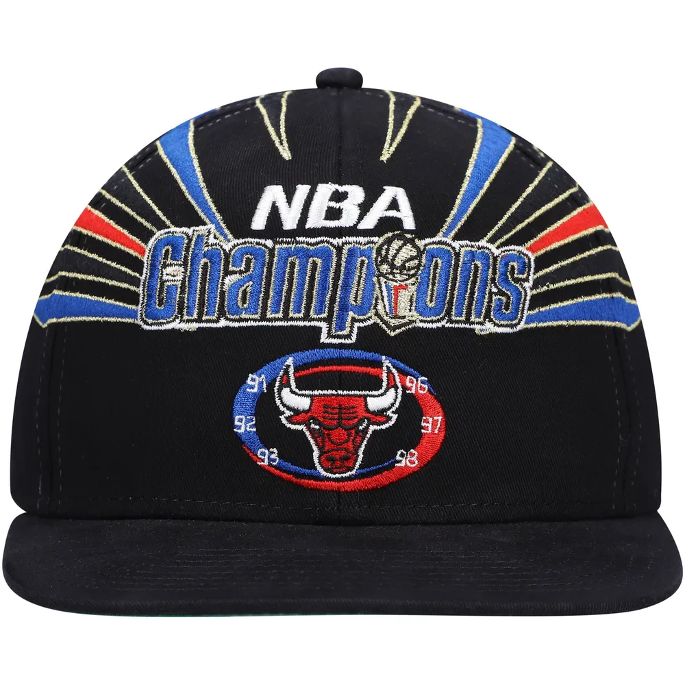 Casquette Mitchell & Ness pour homme Chicago Bulls Hardwood Classics 1998 NBA Champions Snapback noire