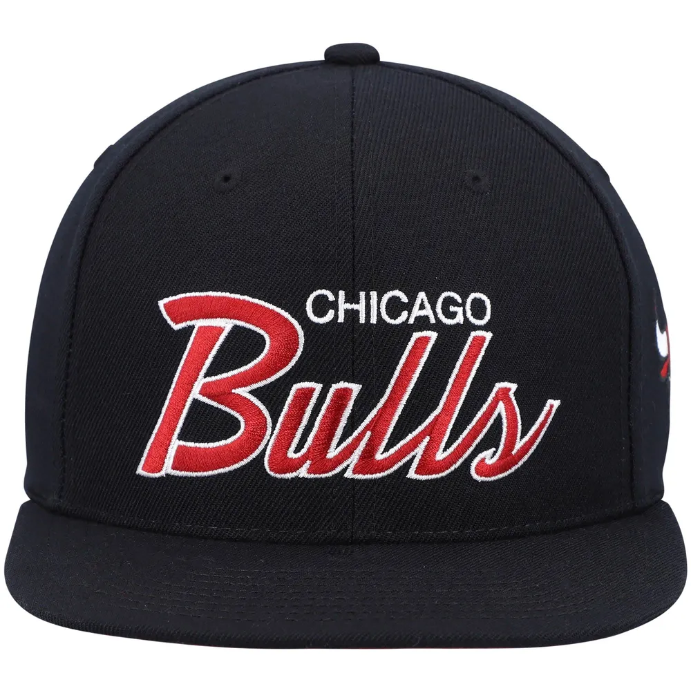 Men's Mitchell & Ness Black/Red Chicago Bulls Hardwood Classics