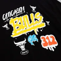 T-shirt pour homme Chicago Bulls Hardwood Classics Slap de Mitchell & Ness, noir