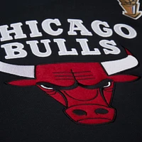 Men's Mitchell & Ness Black Chicago Bulls Hardwood Classics Team Origins Fleece Pullover Hoodie