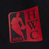 Men's Mitchell & Ness Black Chicago Bulls Hardwood Classics Team Origins Fleece Pullover Hoodie