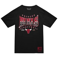 Men's Mitchell & Ness  Black Chicago Bulls Worldwide Collection Glow Up T-Shirt
