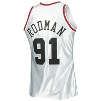 Men's Mitchell & Ness Dennis Rodman Platinum Chicago Bulls 1997/98 Hardwood Classics 75th Anniversary Swingman Jersey