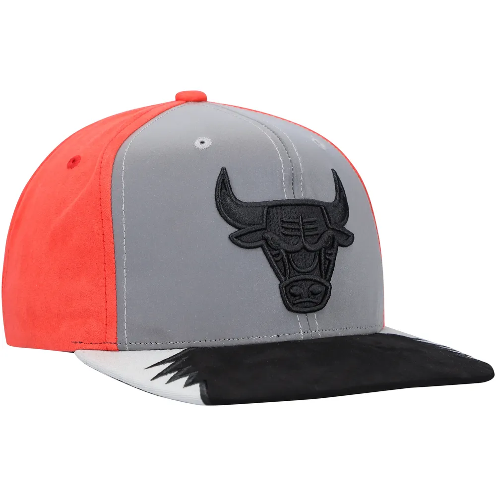 Casquette Snapback Mitchell & Ness gris/rouge Chicago Bulls Day 5 pour hommes