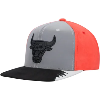 Casquette Snapback Mitchell & Ness gris/rouge Chicago Bulls Day 5 pour hommes