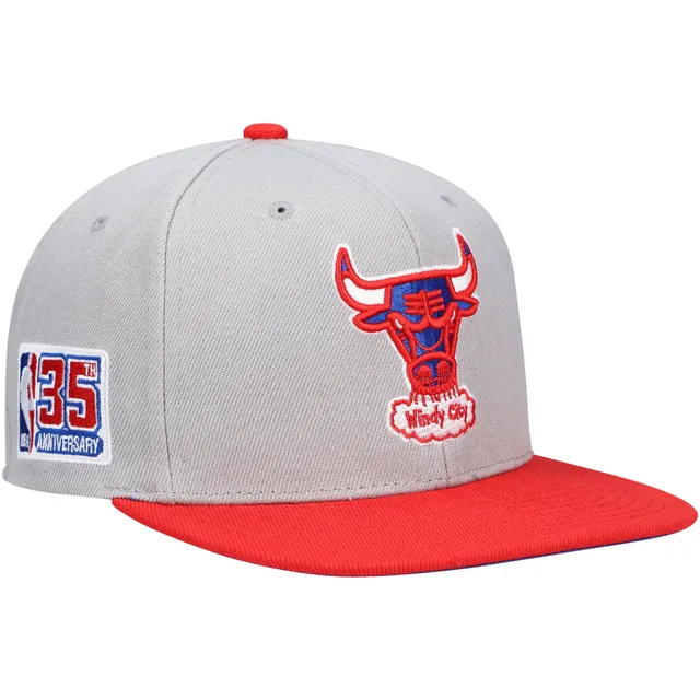 Lids Chicago Bulls Mitchell & Ness 50th Anniversary Snapback Hat - Red