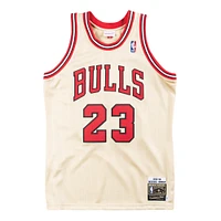 Men's Mitchell & Ness Michael Jordan Gold Chicago Bulls 1995/96 Authentic Retired Player Jersey