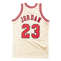 Mitchell & Ness Michael Jordan Gold Chicago Bulls 1995-96 Hardwood Classics pour homme - Maillot de joueur authentique